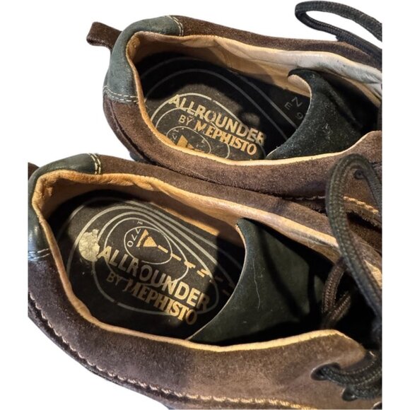 Mephisto All Rounder Men’s Shoes Brown Suede Leather Size 10 Excellent Condition - Picture 6 of 7
